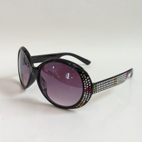 NWT Vintage 90's Large Acetate Lady Fashion Sunglasses (S.Black) - Picture 5 of 7